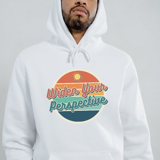 Verbreed uw perspectief Retro Hoodie