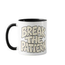 Verbreek het patroon — Disruptieve innovatie typog