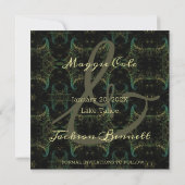 Verbreekbaar Abstract sparen de Datum Save The Date (Achterkant)