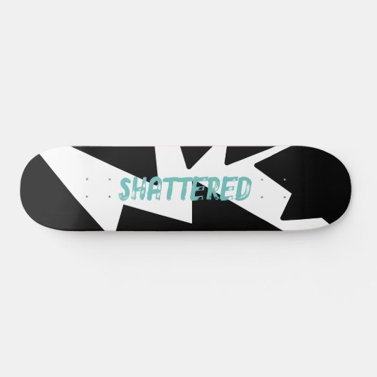verbrijzeld schaatsen dek skateboard (Horizontaal)