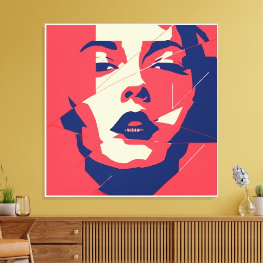 verbrijzelde blik canvas afdruk (Insitu (Woonkamer))