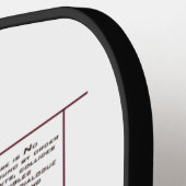 Verbrijzelde Realiteit – Architecturale Expressie Pickleball Paddle (Links Detail)