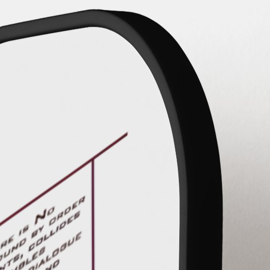 Verbrijzelde Realiteit – Architecturale Expressie Pickleball Paddle (Links Detail)