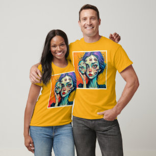 verbrijzelde zelfreflectie-kunst t-shirt