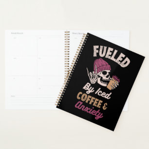 Verbruiksbrandstof door gehakt koffie en angst planner
