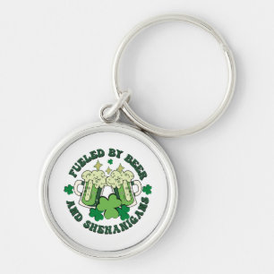 Verbruiksbrandstof voor bier en shenanigans sleutelhanger