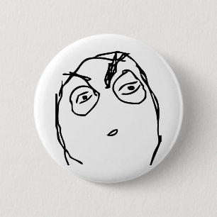 Verdacht gezicht ronde button 5,7 cm