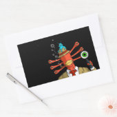 "Verdachte Alien"-Sticker Rechthoekige Sticker (Envelop)