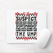 Verdachte beweert dat ze Byd Sportsmanship Bysebyl Muismat (Met muis)