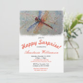 VERDACHTE PARTIJTEDRAGON FLY-INVITATIE KAART (Staand voorkant)