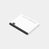 Verdachte Zwarte Kat Personaliseer Notities Post-it® Notes (Schuin)