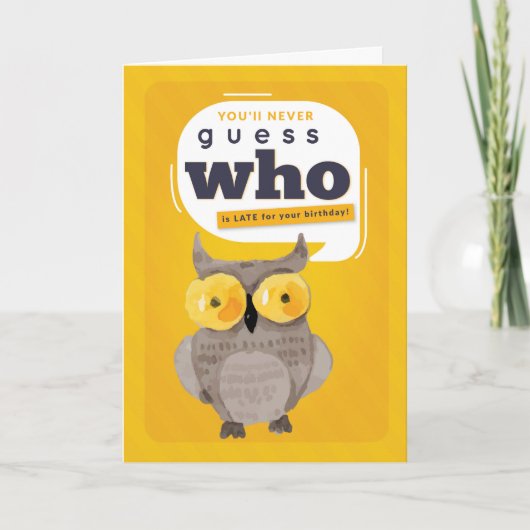 Verdachten van Birthday, grappig, raad eens dat de Kaart (Voorkant)