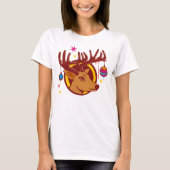 Verdamping rendieren / droog / kerstbomen t-shirt (Voorkant)