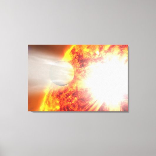 Verdamping van de atmosfeer van HD 189733b Canvas Afdruk (Voorkant)