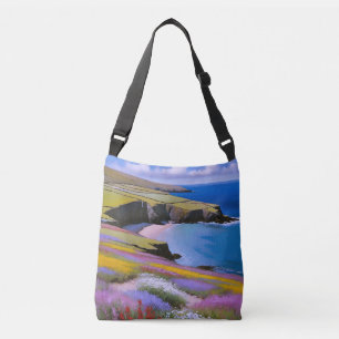 Verdant Cliffs en Azure Waves Crossbody Tas