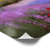 Verdant Cliffs en Azure Waves Perfect Poster (Hoek)