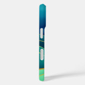 Verdant Flow: een Abstract landschap Case-Mate iPhone Case (Achterkant / Rechts)