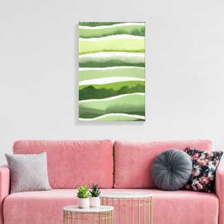 Verdant Harmony Stretched Canvas Print