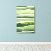 Verdant Harmony Stretched Canvas Print (Insitu (Houten vloer))