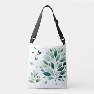 Verdant Whispers Chickadee Crossbody Tas