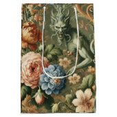 Verdant's Wrath - Mythisch bloemontwerp Medium Cadeauzakje (Achterkant)