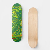 verde con amarillo skateboard (Voorkant)