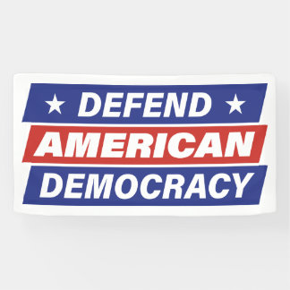 Verdedig de Amerikaanse democratie Banner