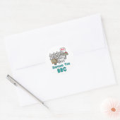 Verdedig de BBC Ronde Sticker (Envelop)