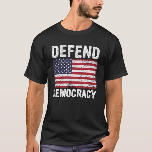Verdedig de democratie Bescherm stemrechten Bespaa T-shirt (Voorkant)