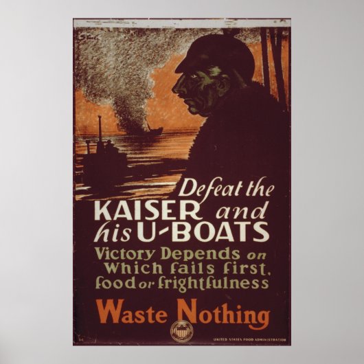 Verdedig de Kaiser en zijn U-Boats Poster (Voorkant)