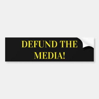 VERDEDIG DE MEDIA! BUMPERSTICKER