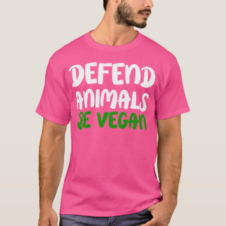 Verdedig Dieren WEES VEGAN cadeau T-shirt