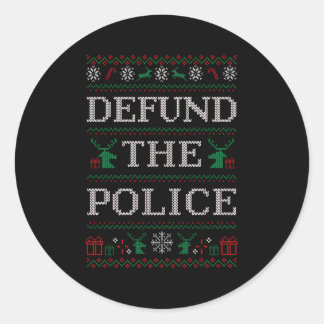 Verdedig het lelijke politiegeweld ronde sticker