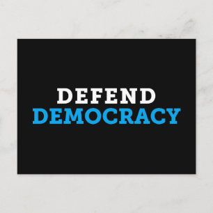 Verdedig het Zwarte Briefkaart van de Democratie