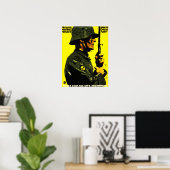 Verdedig jezelf! Bescherm jezelf! Wakker worden! D Poster (Thuiskantoor)