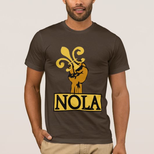 Verdedig NOLA, Fleur De Lis T-shirt (Voorkant)