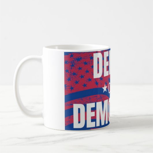 Verdedig onze democratie koffiebeker koffiemok (Links)