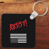 Verdedig onze democratie Metaal Sleutelhanger (Achterkant)