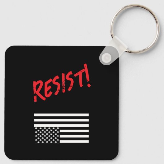 Verdedig onze democratie Metaal Sleutelhanger (Achterkant)