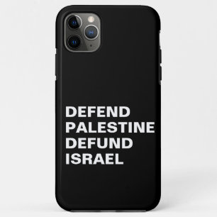 Verdedig Palestina defund Israël - Anti Israël iPhone 11 Pro Max Hoesje