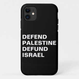 Verdedig Palestina defund Israël - Anti Israël iPhone 11 Hoesje