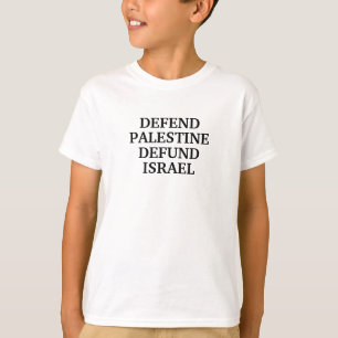 Verdedig Palestina defund Israël - Anti Israël T-shirt