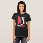 Verdedig Roe V Wade Pro Choice Abortion Rights Fem T-shirt (Voorkant volledig)