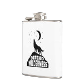 Verdedig Wilderness Wolf Moon Heupfles (Links)