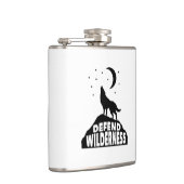 Verdedig Wilderness Wolf Moon Heupfles (Rechts)