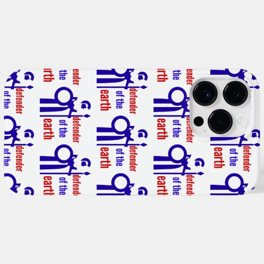 verdediger van de aarde Case-Mate iPhone case (Achterkant (horizontaal))