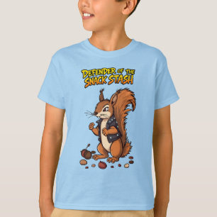 Verdediger van de Snacks Voorraad Tough Squirrel B T-shirt