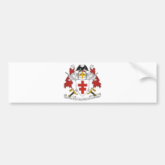 VERDEDIGER VAN HET FAITH KNIGHTS TEMPLAR EMBLEM BUMPERSTICKER (Voorkant)