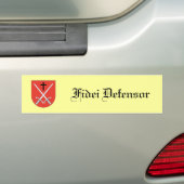 Verdediger van het geloof bumpersticker (Op auto)