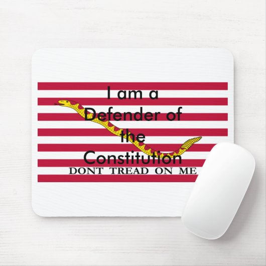 Verdediger van het grondwettelijk muispad #1 muismat (Met muis)